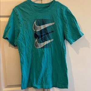 Nike Turquoise Triple Swoosh Men's Tee